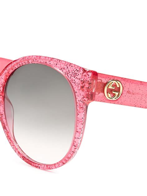 gucci round glitter acetate sunglasses|buy Gucci sunglasses online.